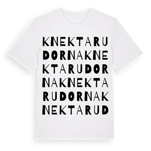 Knektarudorna ordlek t-shirt – ekologisk bomull t-shirt från Pinshirt