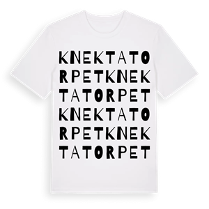 Knektatorpet ordlek t-shirt – ekologisk bomull t-shirt från Pinshirt