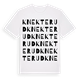 White t-shirt med Knekterud ordlek t-shirt