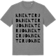 Mid Heather Gray t-shirt med Knekterud ordlek t-shirt