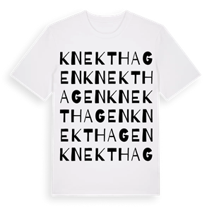 Knekthagen ordlek t-shirt – ekologisk bomull t-shirt från Pinshirt
