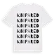 White t-shirt med Knipared ordlek t-shirt