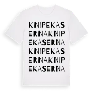 Knipekaserna ordlek t-shirt – ekologisk bomull t-shirt från Pinshirt
