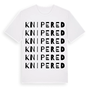 Knipered ordlek t-shirt – ekologisk bomull t-shirt från Pinshirt