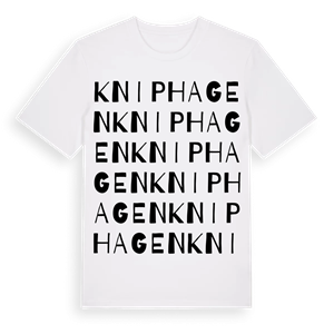 Kniphagen ordlek t-shirt – ekologisk bomull t-shirt från Pinshirt