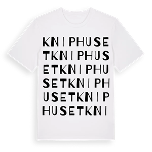Kniphuset ordlek t-shirt – ekologisk bomull t-shirt från Pinshirt