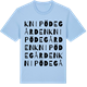 Blue Soul t-shirt med Knipödegården ordlek t-shirt