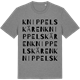 Mid Heather Gray t-shirt med Knippelskären ordlek t-shirt