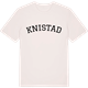 Vintage White t-shirt med Knistad böjd t-shirt