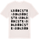 Vintage White t-shirt med Knödestrand ordlek t-shirt