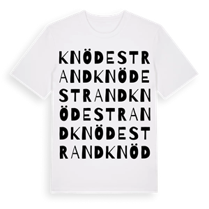 Knödestrand ordlek t-shirt – ekologisk bomull t-shirt från Pinshirt