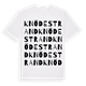 Knödestrand ordlek t-shirt