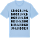Blue Soul t-shirt med Knogrum ordlek t-shirt