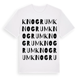 Knogrum ordlek t-shirt – ekologisk bomull t-shirt från Pinshirt