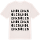 Vintage White t-shirt med Knölen ordlek t-shirt