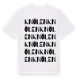 White t-shirt med Knölen ordlek t-shirt
