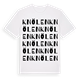 White t-shirt med Knölen ordlek t-shirt