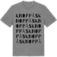 Mid Heather Gray t-shirt med Knoppås ordlek t-shirt