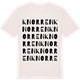 Vintage White t-shirt med Knorren ordlek t-shirt