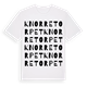 White t-shirt med Knorretorpet ordlek t-shirt