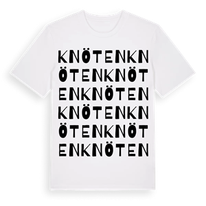 Knöten ordlek t-shirt – ekologisk bomull t-shirt från Pinshirt