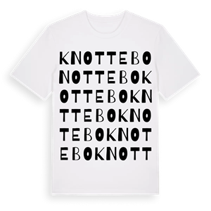 Knottebo ordlek t-shirt – ekologisk bomull t-shirt från Pinshirt