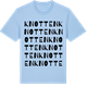 Blue Soul t-shirt med Knotten ordlek t-shirt