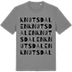 Mid Heather Gray t-shirt med Knutsdalen ordlek t-shirt