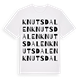 Knutsdalen ordlek t-shirt