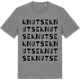 Mid Heather Gray t-shirt med Knutse ordlek t-shirt