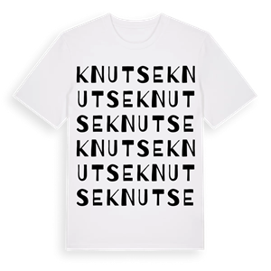 Knutse ordlek t-shirt – ekologisk bomull t-shirt från Pinshirt