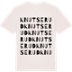 Vintage White t-shirt med Knutserud ordlek t-shirt