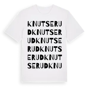 Knutserud ordlek t-shirt – ekologisk bomull t-shirt från Pinshirt