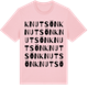 Pink Cotton t-shirt med Knutsön ordlek t-shirt
