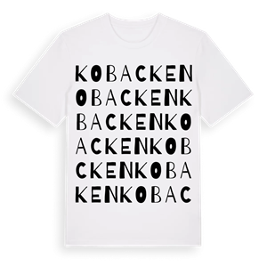 Kobacken ordlek t-shirt – ekologisk bomull t-shirt från Pinshirt