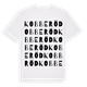 White t-shirt med Kobberöd ordlek t-shirt