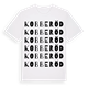 Kobberöd ordlek t-shirt