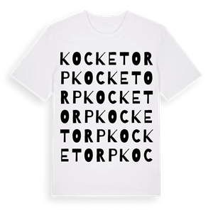 Kocketorp ordlek t-shirt – ekologisk bomull t-shirt från Pinshirt