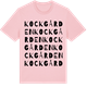 Pink Cotton t-shirt med Kockgården ordlek t-shirt