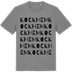 Mid Heather Gray t-shirt med Kockhem ordlek t-shirt