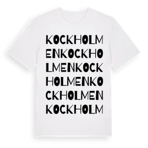 Kockholmen ordlek t-shirt – ekologisk bomull t-shirt från Pinshirt