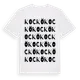 White t-shirt med Kockö ordlek t-shirt