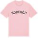 Pink Cotton t-shirt med Koderöd böjd t-shirt