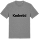 Mid Heather Gray t-shirt med Koderöd fetstil t-shirt