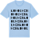 Blue Soul t-shirt med Koholmen ordlek t-shirt