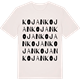 Vintage White t-shirt med Kojan ordlek t-shirt