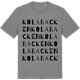 Mid Heather Gray t-shirt med Kolabacken ordlek t-shirt