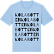 Blue Soul t-shirt med Kolabotten ordlek t-shirt