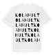 Kolahult ordlek t-shirt