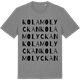 Mid Heather Gray t-shirt med Kolamolyckan ordlek t-shirt